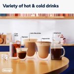 Espresso Pump Coffee Machine 1450W Cold Brew Function Milk Frother Titanium - Image 2
