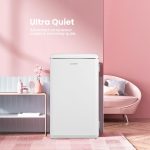 Under Counter Fridge 93L Retro Chiller Box Adjustable Thermostat White - Image 5