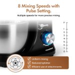 Stand Mixer 4.5L 1000W 8 Speeds With Pulse Function Black - Image 2