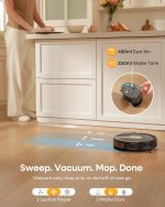 Robot Vacuum Cleaner 5000Pa Suction 180 Min Ultra Slim Black - Image 3