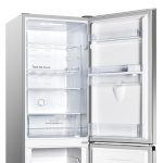 Freestanding Fridge Freezer 256L Total No Frost Water Dispenser Silver - Image 6