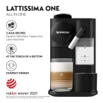 Coffee Maker 19 Bar Capsule Espresso Machine Automatic Milk Frother Black - Image 2