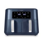 Vortx 8.5L Dual Basket Air Fryer With Dual Cook Function 2400W Midnight Blue Chrome