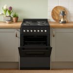 Electric Cooker 62L Oven 4 Hotplates Freestanding 60cm Matte Black - Image 3