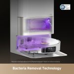 Robot Vacuum And Mop 20000Pa Conquers Obstacles Up To 2.4In Liftable Brush And Mops White - Image 6
