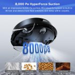 Robot Vacuum Cleaner With Mop 8000Pa Suction 150 Min Battery Black - Image 3