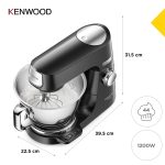 Stand Mixer 1200W Integrated Scale 5L 3.5L Bowls Black - Image 5