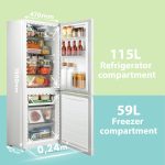 Freestanding Fridge Freezer 174L 70/30 Split Low Frost White - Image 2
