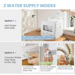 Table Top Dishwasher 6 Programs 5L Tank 72H Storage White - Image 10