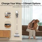 Cordless Stick Vacuum Cleaner 580W 48KPa Suction 65 Min White - Image 9