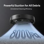 Robot Vacuum Cleaner 8000Pa LiDAR Navigation 200Mins Runtime Black - Image 2