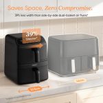 Freestanding Double Stack Airfryer 8.6L 2630W 6 Functions Black - Image 3