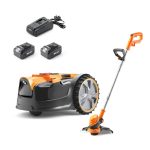 Robot Lawn Mower 16 Drop And Mow 24V 4.0Ah Battery Fast Charger Orange - Image 9