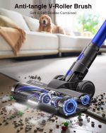 Cordless Vacuum Cleaner 600W 50kPa 65Min OLED Touch Screen Blue - Image 4