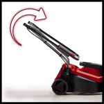 Electric Lawn Mower 32cm 1000W 30L Grass Box 3 Cutting Heights Red Black - Image 6