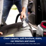 Portable Spot Cleaner 330W HeatWave Technology 1.5m Hose Titanium/Red - Image 6