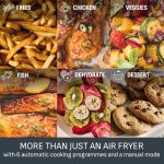 Dual Air Fryer 11L 8 In 1 2700W Touchscreen Java-Grey - Image 6