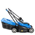 Corded Electric Lawn Mower 33cm 1300W 30L Grass Box 3 Heights Blue - Image 5