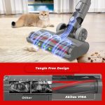 Cordless Stick Vacuum Cleaner 450W 45kPa Suction 60min Runtime Red - Image 4