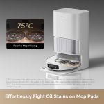 Robot Vacuum And Mop 19,000Pa Suction Obstacle Avoidance White - Image 6