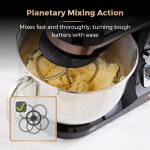 Stand Mixer 5L 6 Speeds Pulse Function 1000W Rose Gold - Image 5