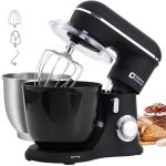 Mini Stand Mixer 3.5L 10 Speed 800W Dough Hook Whisk Beater Grey White - Image 8