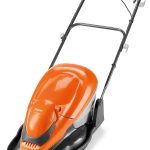 Hover Lawn Mower 36cm 2000W 26L Grass Box 4 Cutting Heights Orange Grey