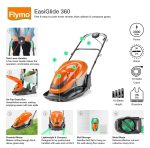 Hover Lawn Mower 36cm 2000W 26L Grass Box 4 Cutting Heights Orange Grey - Image 2