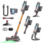 Cordless Stick Vacuum Cleaner 600W 50kPa Suction 65min Runtime Blue - Image 9