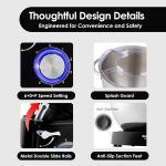 Stand Mixer 6.2L 1400W 6 Speed Tilt-Head Black - Image 6