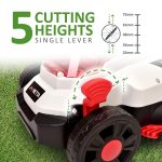 Cordless Lawn Mower 33cm 20V 4.0Ah Brushless Motor White - Image 3
