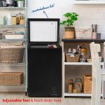 Chest Freezer 99L Freestanding With Adjustable Temperature Black - Image 7