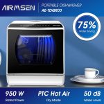 Mini Table Top Dishwasher 6 Programs Countertop Portable Dual Water Supply Baby Care Mode - Image 8