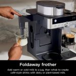 2-in-1 Filter Coffee And Pod Capsule Machine 1.8L Built-in Milk Frother Black - Image 5