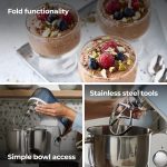 Stand Mixer 5L 1000W 6 Speed Blue - Image 4