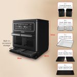 Dual Zone Digital Air Fryer 11L 2400W 10 Presets Black - Image 8