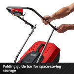 Cordless Lawn Mower 30cm 18V Brushless Motor Red Black - Image 7