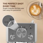Espresso Machine 15 Bar Pump Milk Frother Silver - Image 4