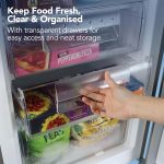 Freestanding Under Counter Freezer 91L Reversible Door Silver - Image 5