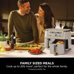 Dual Zone Digital Air Fryer 9.5L 6-in-1 Stone Gold - Image 7
