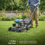 Petrol Lawn Mower 40cm 139cc 7 Cutting Heights 25-75mm 40L Grass Bag Black - Image 2
