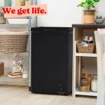 Chest Freezer 99L Freestanding With Adjustable Temperature Black - Image 9