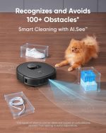 Robot Vacuum With Mop 8000Pa Suction Dual Mops Auto-Lift Black - Image 7