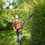 Cordless Pole Hedge Trimmer 45cm 3.2m Reach 10-Position Head Black - Image 5