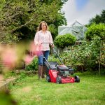 Self-Propelled Petrol Lawnmower 39cm 123cc 40L Grass Collector Red - Image 2
