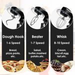Stand Mixer 1300W 6L 10 Speeds Pulse Function Black - Image 4