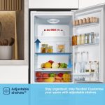 Freestanding Fridge Freezer 175L 60/40 Split E Rated White Reversible Door - Image 8