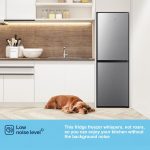 Freestanding Fridge Freezer 252L 50/50 No Frost LED Silver - Image 10