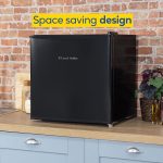 Freestanding Mini Freezer 31L Adjustable Temperature Black Reversible Door - Image 7