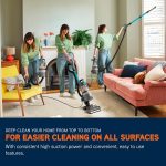 Upright Bagless Vacuum Cleaner 600W 2L HEPA Filter Graphite/Teal - Image 3